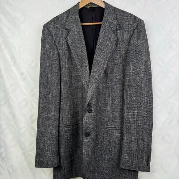 Kuppenheimer Premier Edition Tweed Gray Blazer Mens Size 44 - Picture 2 of 7
